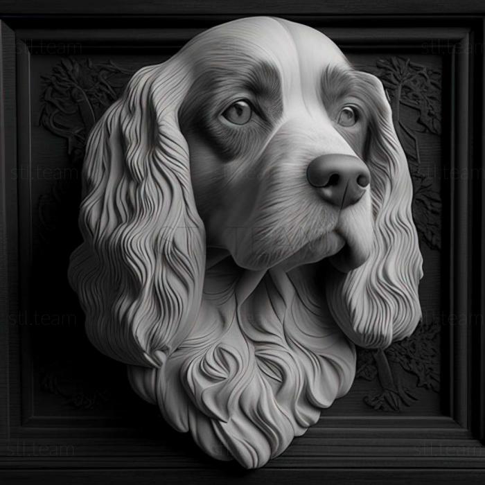 3D model English Water Spaniel dog (STL)